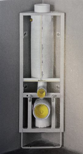 Missel Kompakt -Spülrohr MSR 6 Liter, Eckspülkasten für Wand-WC